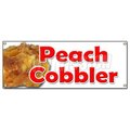 Signmission PEACH COBBLER BANNER SIGN peaches pie sweet bakery crumble crust filling cobbler B-Peach Cobbler